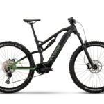 Raymon Trailray 150 (2025) | 29-Zoll-E-Mountainbike mit Vollfederung | Schwarz / Resedagrün / Zitrone