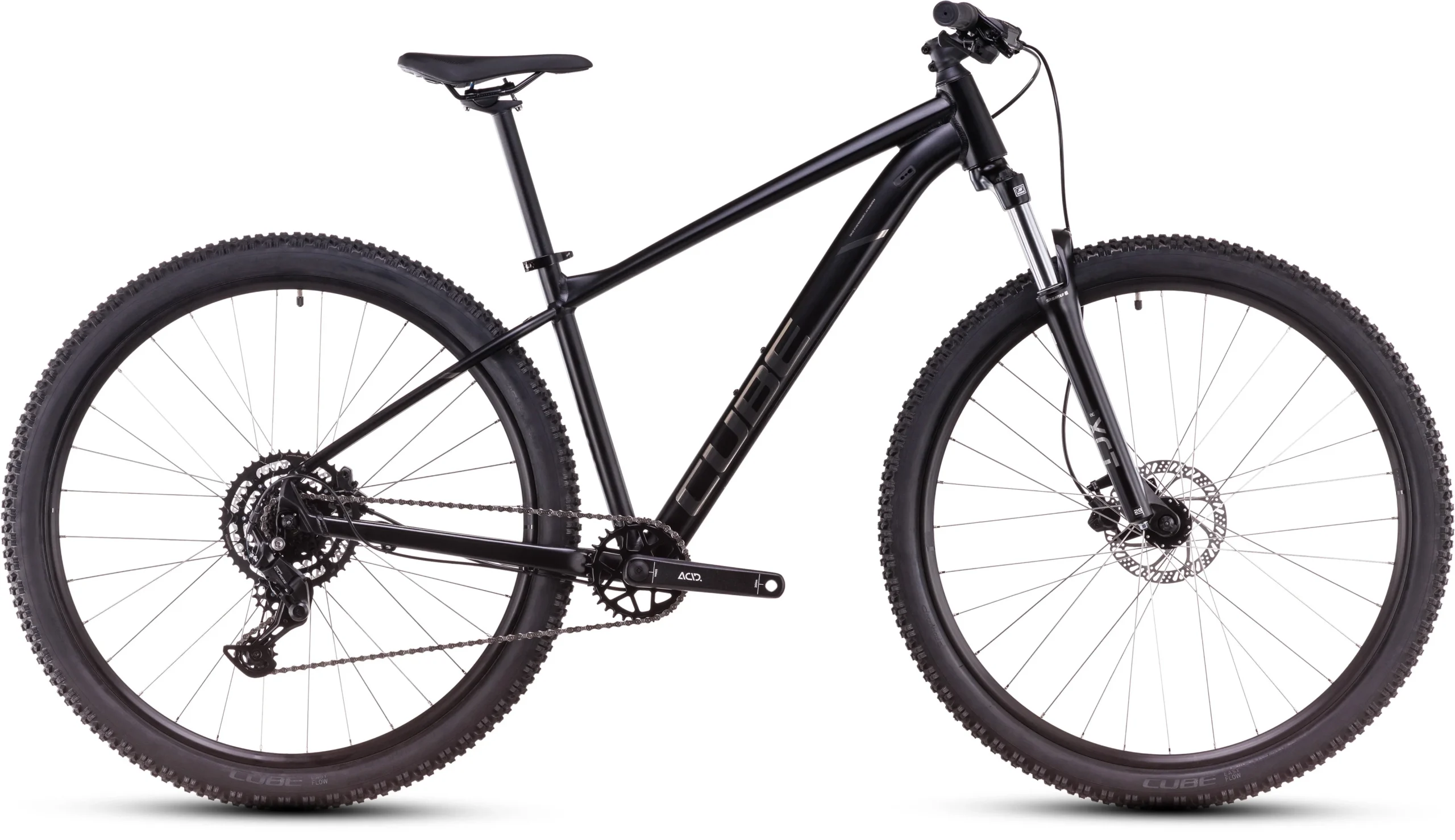 88660bace72185f7beb22438c032b230136d7c7 Cube Aim Pro (2025) | 27,5/29-Zoll Hardtail-Mountainbike | Schwarz & Schiefergrau – Bild 1
