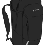VAUDE Cycle 28 II – 2-in-1 Fahrradtasche & Rucksack | Schwarz